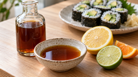 Sos sojowo-cytrusowy ponzu z cytryną, limonką i pomarańczą